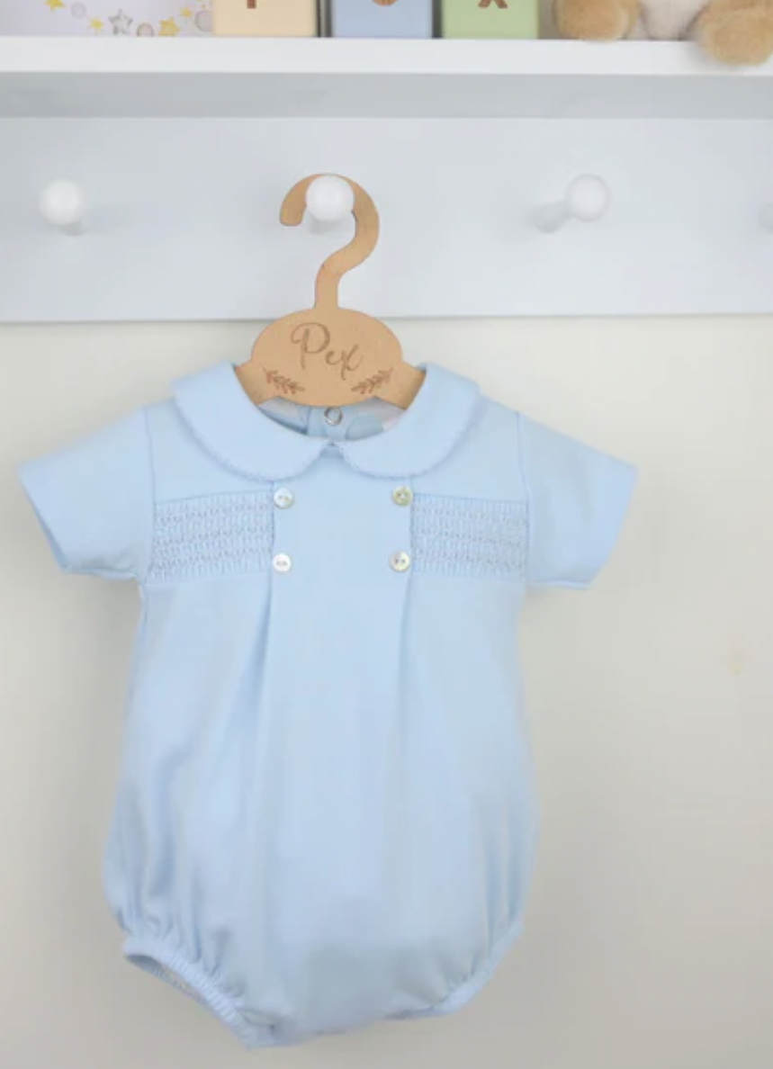 Smocked Cotton Romper